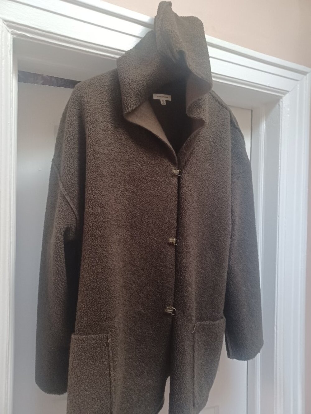 Max Studio Green Sweater Coat, Sz XL